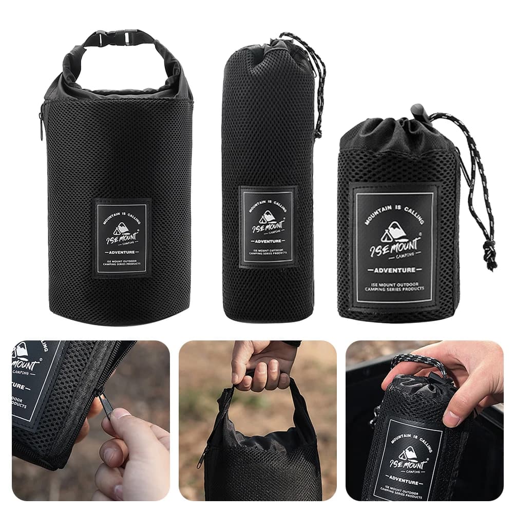 Camping Tool Bag Nylon Tableware Storage Bag Multifunctional Tool Pouch for Outdoor Camping Cycling Hiking Backpacking