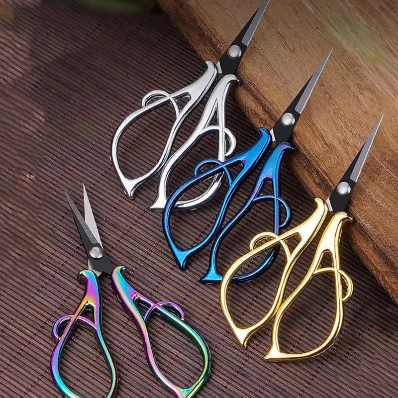 Maple Leaves Tailor'S Scissors Electroplated Retro Small Scissors DIY Apparel Sewing Supplies Arts & Crafts Office Scissors