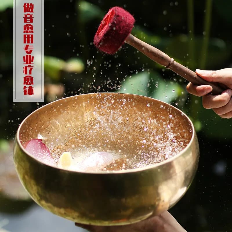 Nepal Handmade Copper Singing Bowl for Yoga Meditation Healing Professional Buddhist Sound Bowl Mindfulness Peaceful Instrument