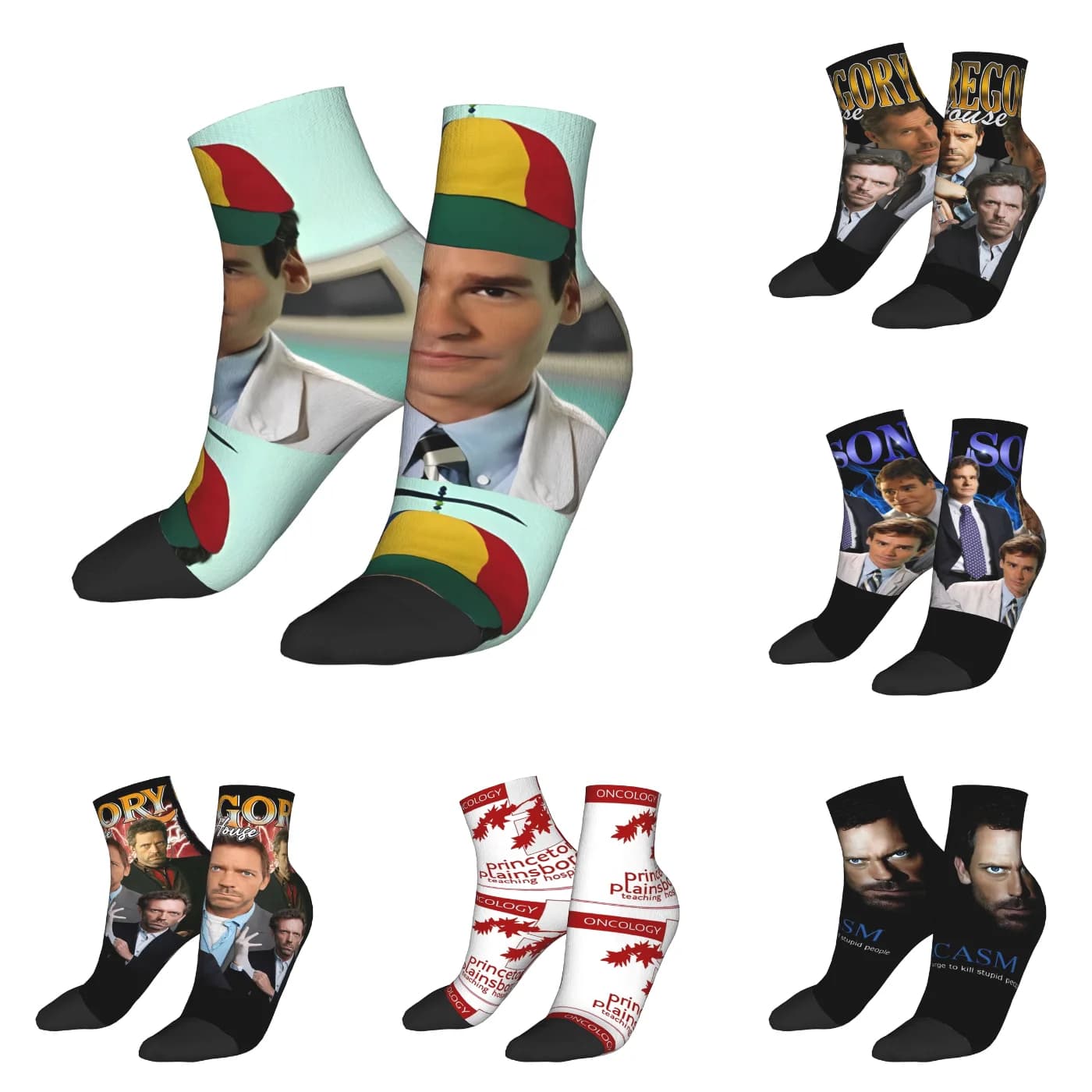 Dr Wilsons House MD Ankle Socks Printed Funny Casual Socks Spring Anti Skid Running Comfortable Sock For Couple