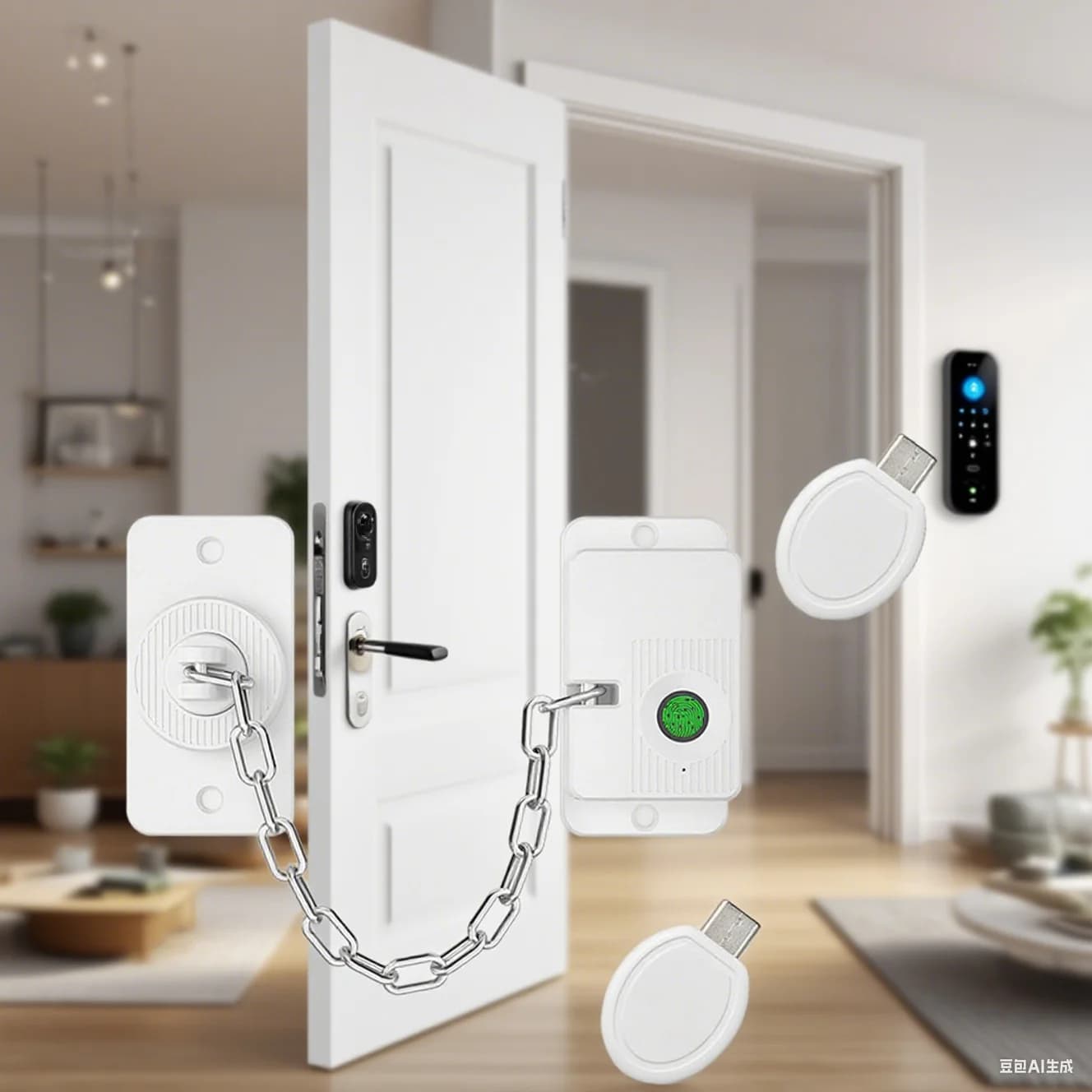 Serratura per impronte digitali per la sicurezza dei bambini Serrature per frigorifero intelligenti Serratura per cassetti Hardware limitatore per serratura per porta scorrevole per uso domestico