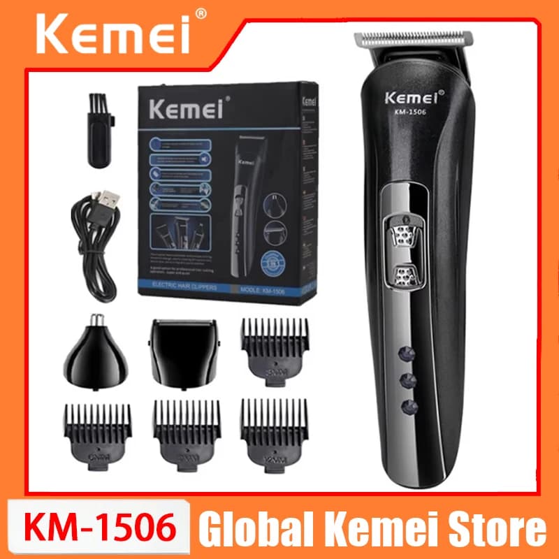 Kemei KM-1506 3 in 1 Electric Shaver USB Charging Hair trimmer Electric Rechargeable Nose Professional Shaving Machine