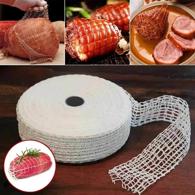 3m/5m Cotton Meat Network, Dry and Sausage Network, Butcher's Corda, Sausage Roll, Cooking Tools, Hot Dog Sausage, Packing for Bags