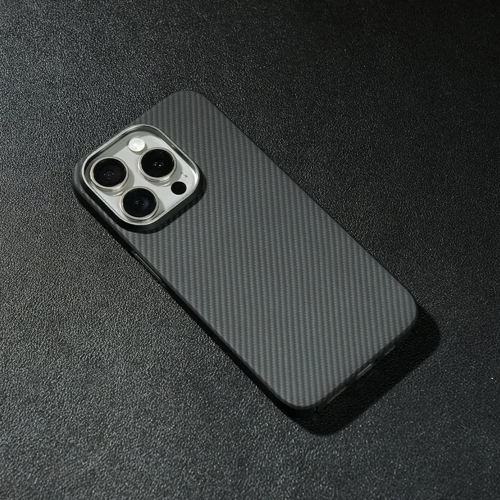 Custodia magnetica in fibra di carbonio per Iphone 15 Pro 16 Pro Max Magsafe Kevlar Cover in fibra di carbonio per custodie 15 Pro Max Funda