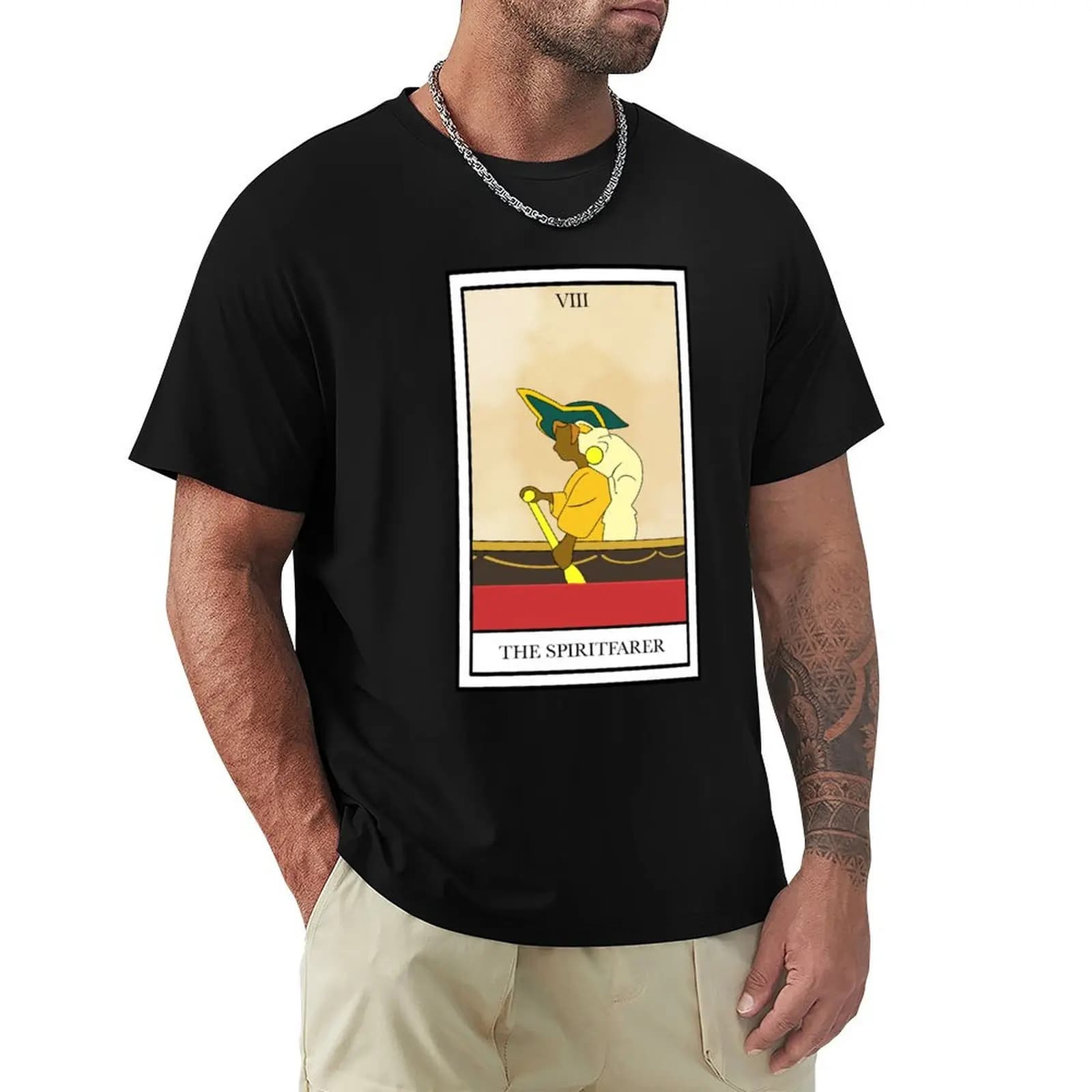 T-shirt Stella Tarot Card Spiritfarer Work Basic a maniche corte
