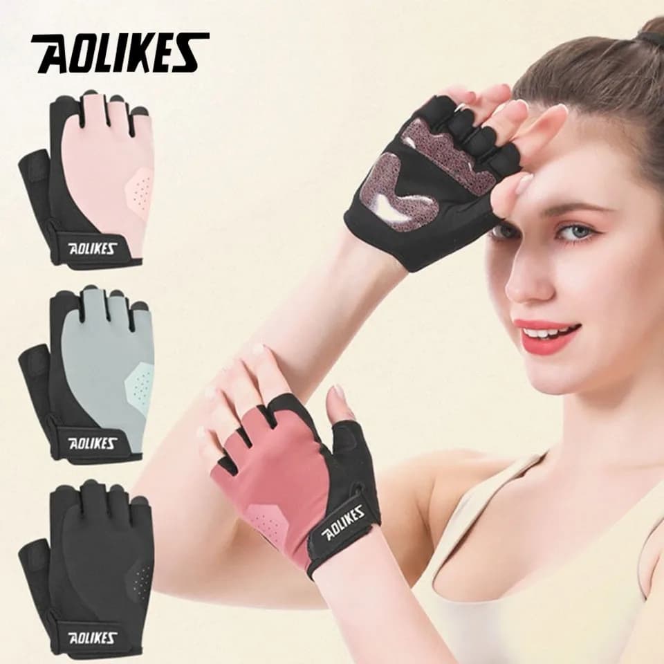 AOLIKES Training Gloves with excellent grip Lightweight Gym Gloves for weight lifting Exercises Training Fitness Unisex
