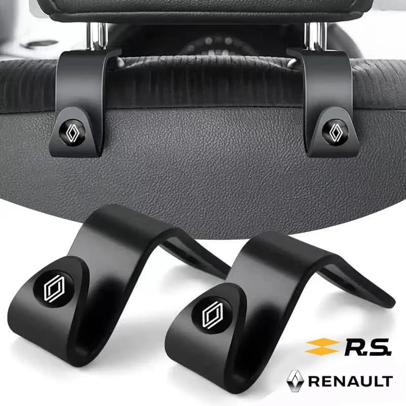2 Pezzi Ganci Portaoggetti Portatili per Sedile Auto per Renault Fluence Laguna Scenic Latitude Talisman Kadjar Captur Koleos D