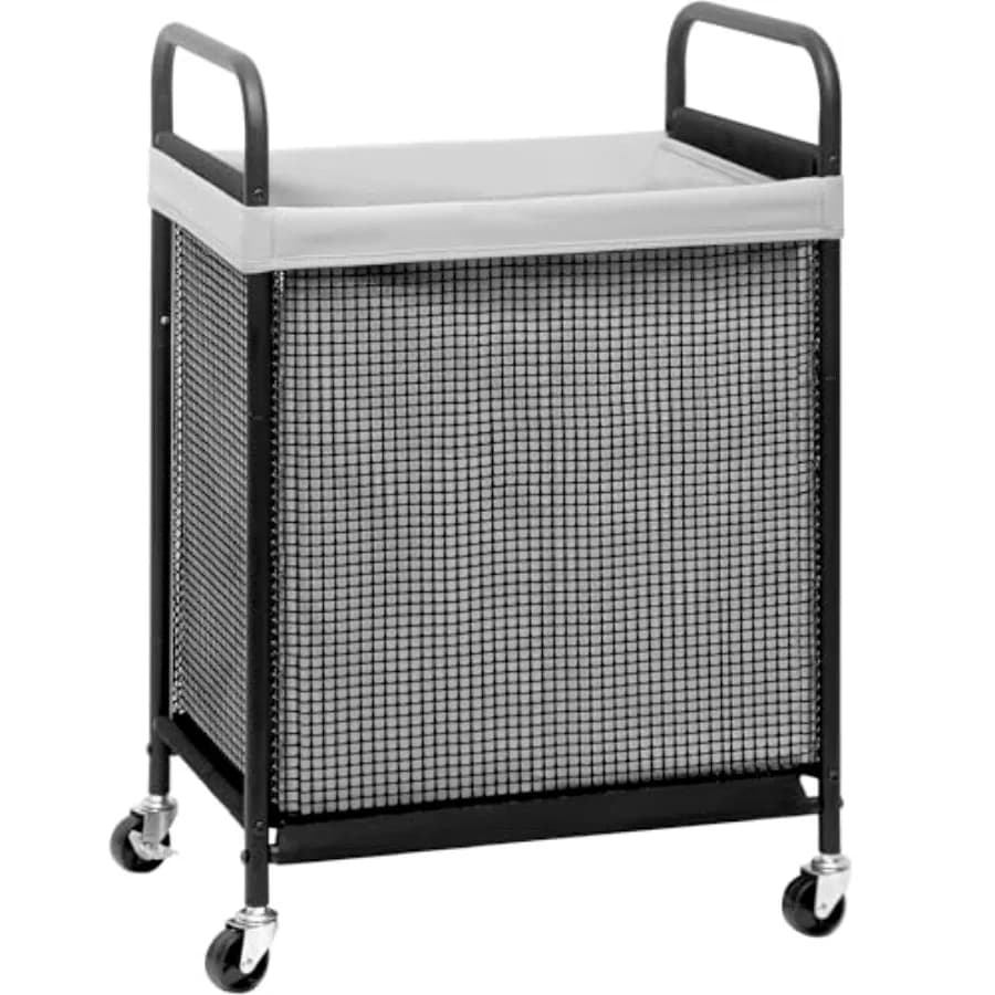 Rolling Laundry Hamper with Wheels Laundry Sorter Rolling Laundrys Basket on Wheels with Removable Bag Clothes Hamper Laundrys