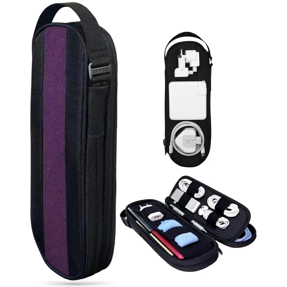 Borsa da viaggio organizer per elettronica con spedizione gratuita per cavi, caricabatterie, power bank – Borsa tecnologica per accessori MacBook, adattatori – Sl