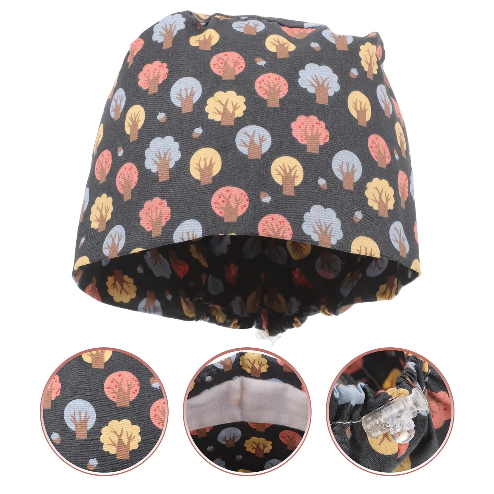 Cappello da Infermiera Regolabile in Cotone, Berretto da Lavoro per Donne, Supporto per Capelli Lunghi, Leggero e Comodo
