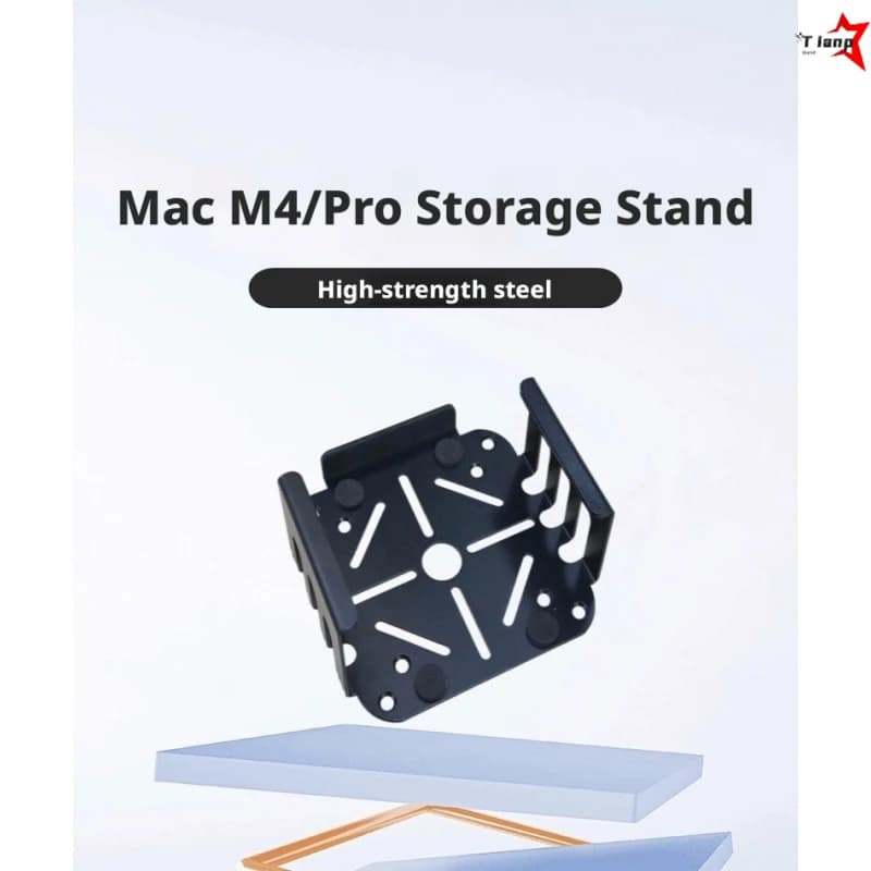 2024 Mac mini M4 M4 Pro VESA Mount Bracket Under Desk Monitor Wall Pegboard Holder Cooling Stand