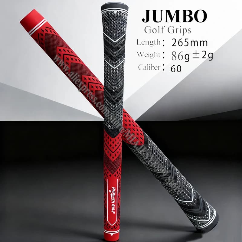 1Pcs JUMBO Golf Driver Grip Golf Club Grips Non-Slip Wear-Resistant Strong Grip Rubber Cotton Yarn Golf Iron and Golf Wood Grips