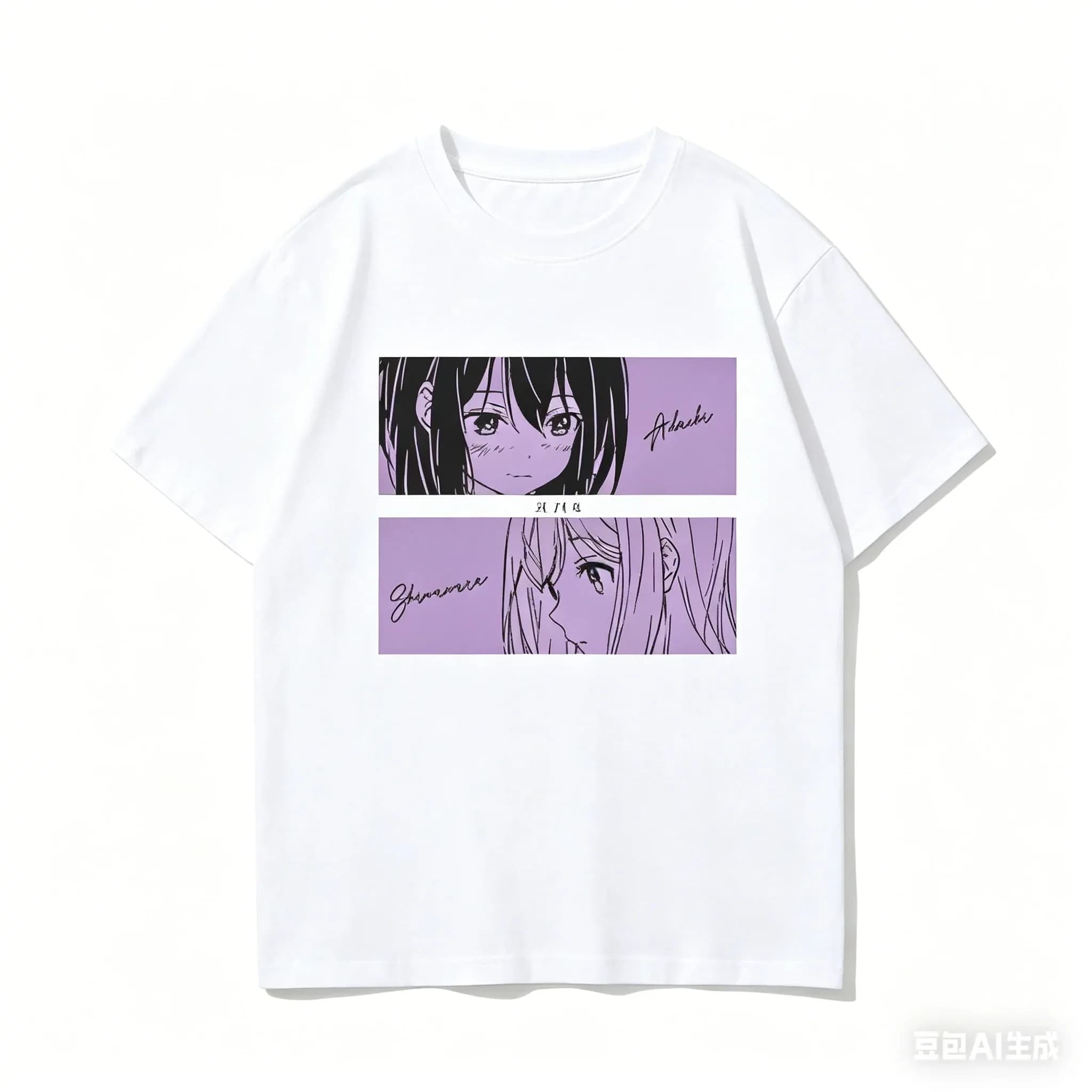 Adachi and Shimamura Anime T-Shirt, All Season Wear, Personalized Outfits, Plus Size Unisex, New Arrival for Men Women T-shirts