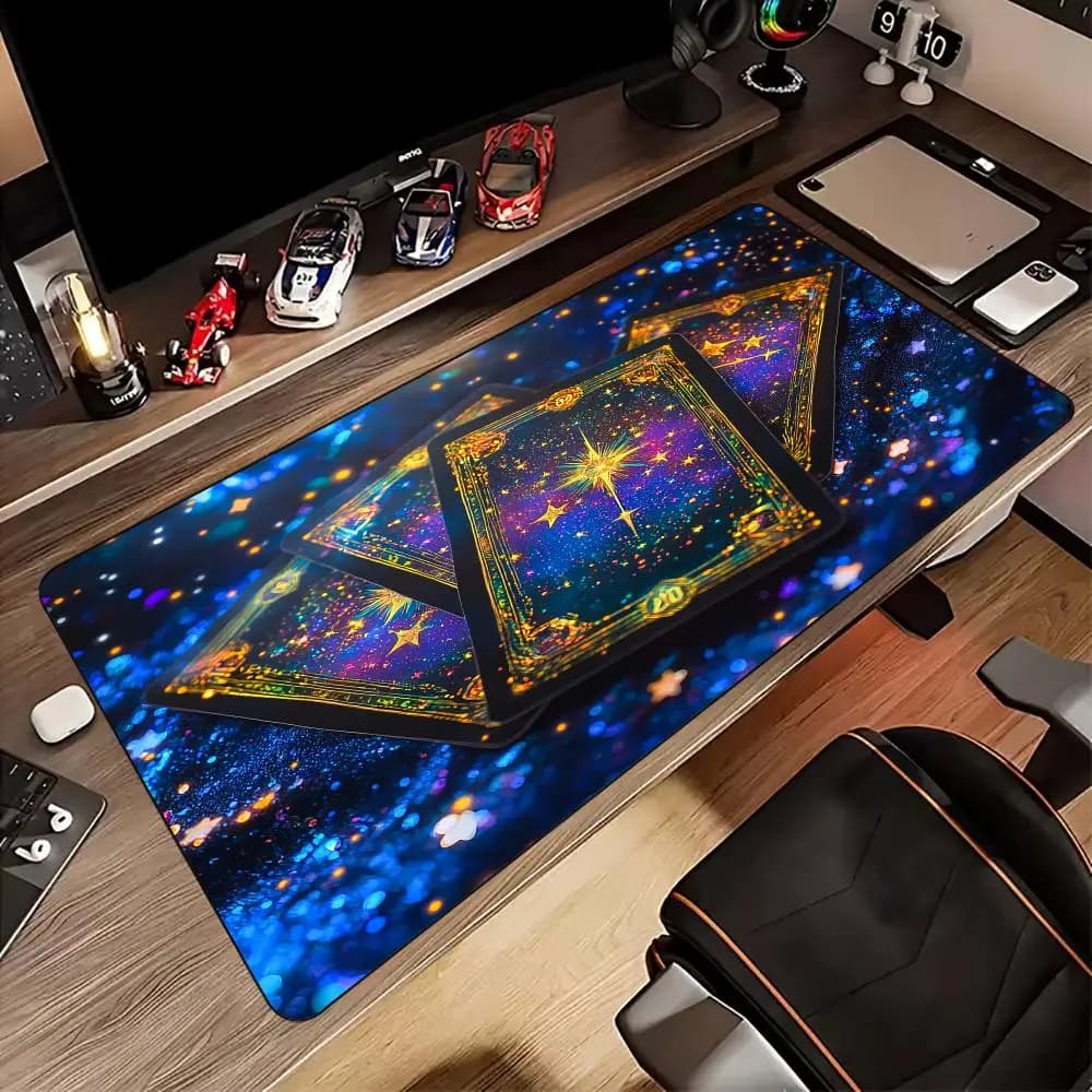 Tema della carta dei tarocchi magici Tappetino per mouse Tappetino da scrivania Tappetino da gioco gamer accessori per PC Tappetini per mouse in gomma antiscivolo maus pad tappetino magico