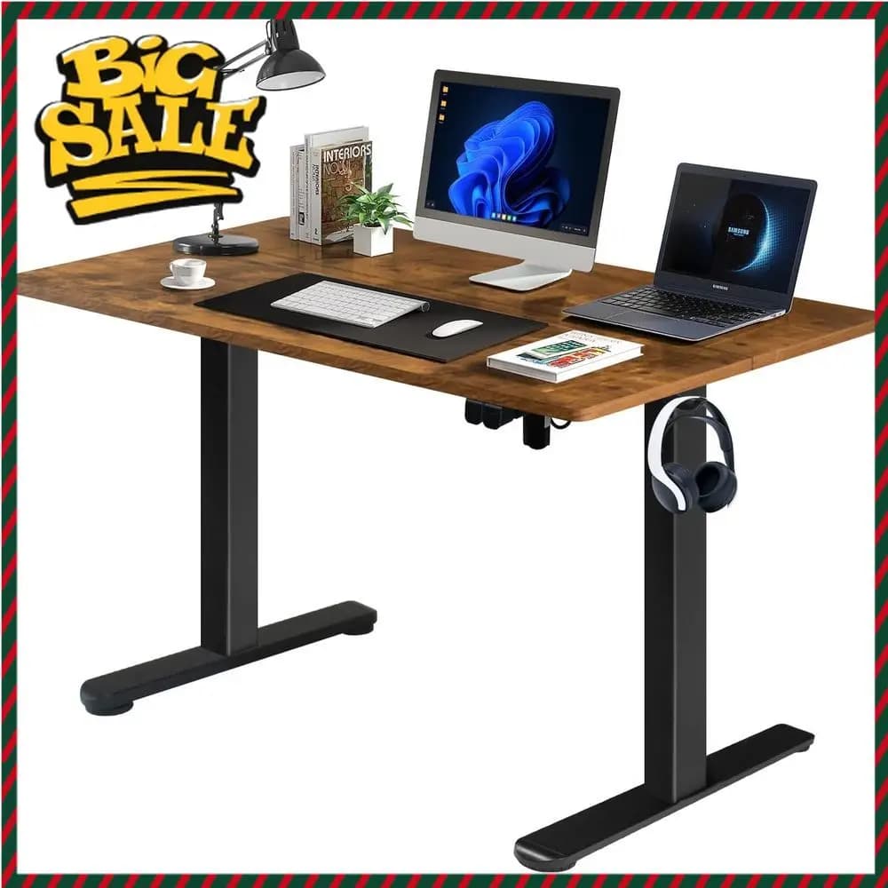 Bestseller Scrivania Elettrica Ergonomica Regolabile 55 - Grande Scrivania 55x24 per Casa e Ufficio per Laptop/Computer