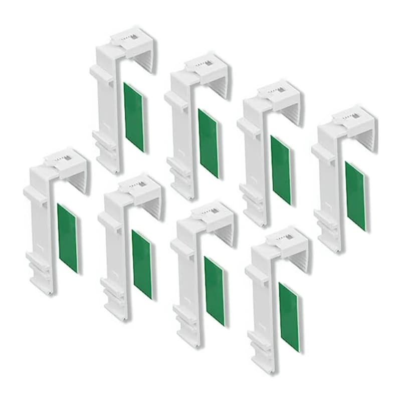 8Pcs Clamp Brackets Holders for Roller Blinds Easy Installation Window Shade Adjustable Clips Curtain Repair Accessories