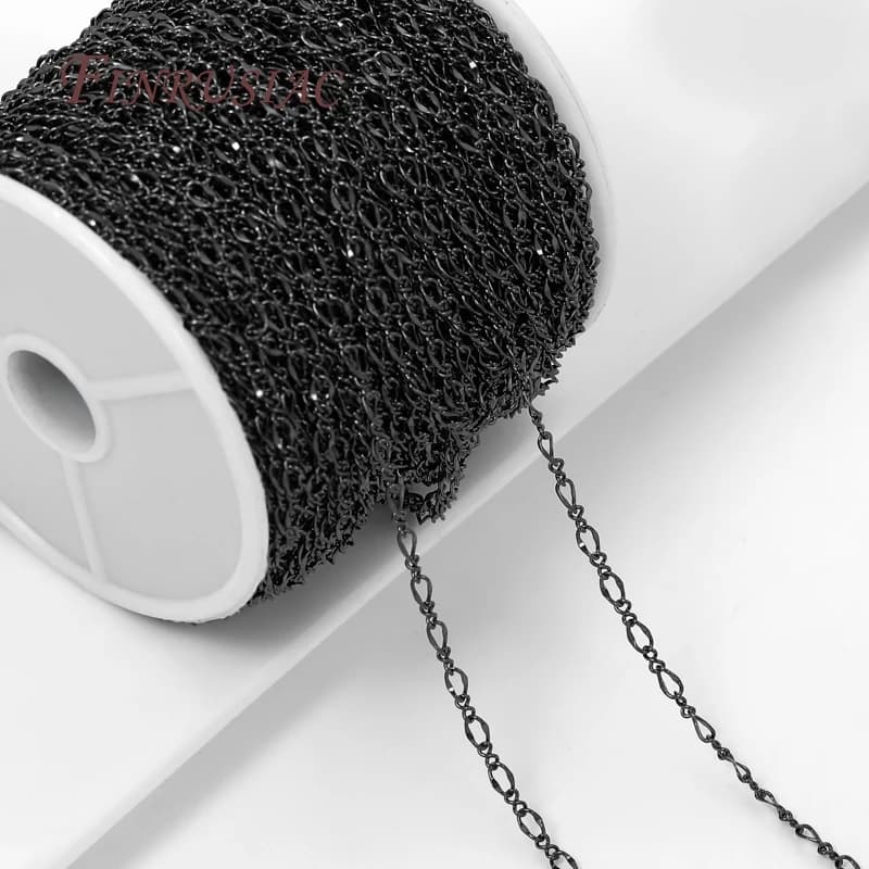 Black Color Decorative Needlework Chain,Metal Chains For Jewelry Making DIY Necklaces Bracelets Accessories,Chain Fittings