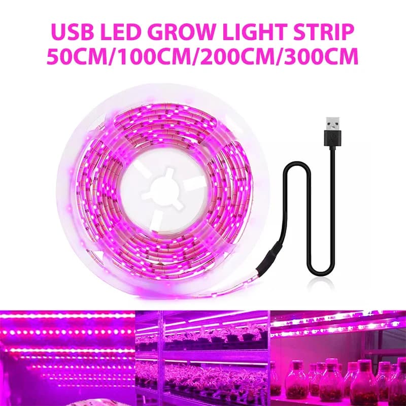 5V USB Led Cultivated Plant The Light Spectro Complete Phyto Lamp 1m 2m 3m Strip For Flowers Seeds Tent in Serra Hydrochlonic Plants Lighting