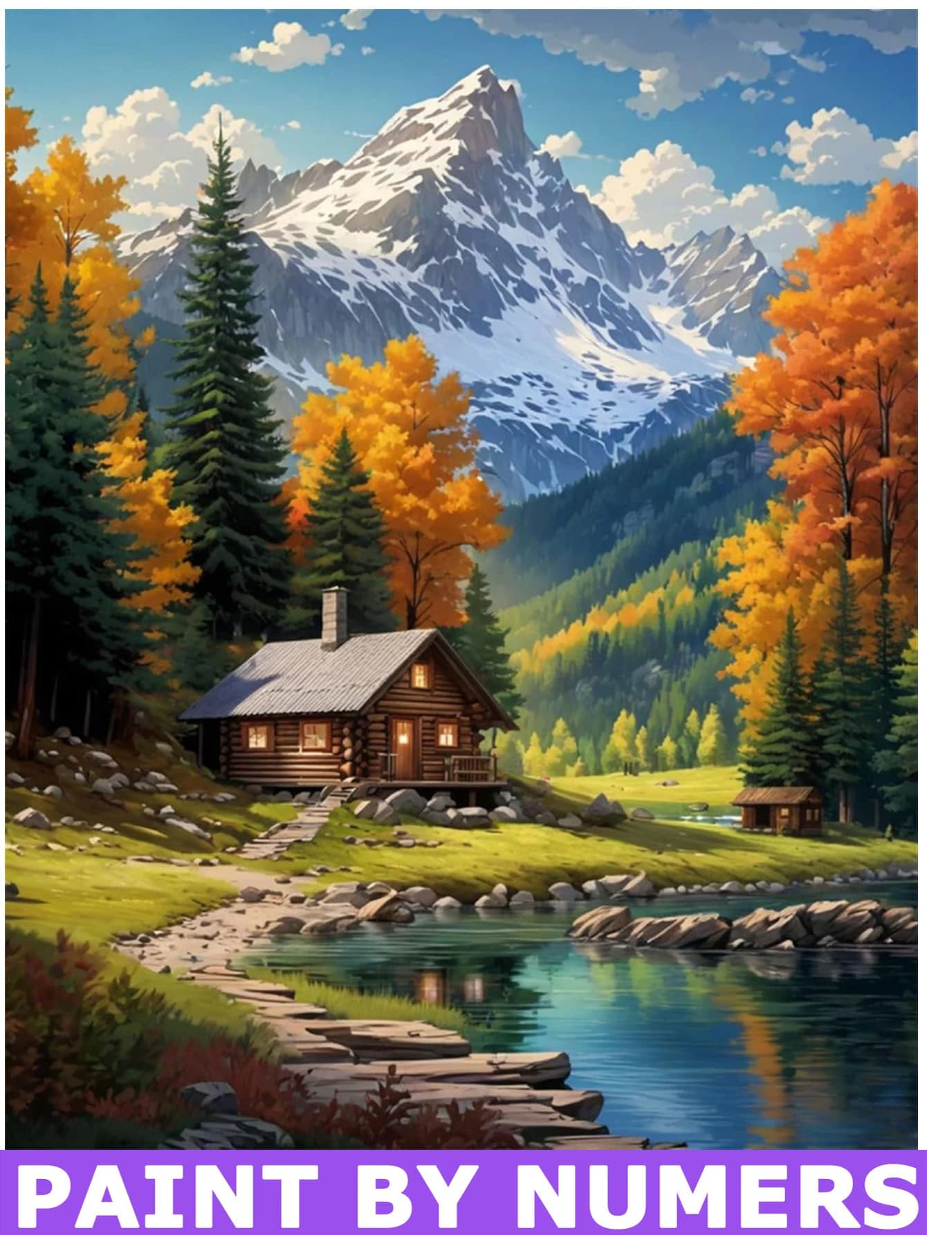 Paint by Numbers Kit for Adults Beginner, 40*50cm DIY Oil Easy Acrylic Paint Canvas Painting Kits Art for Home Decor (No Fraemd)