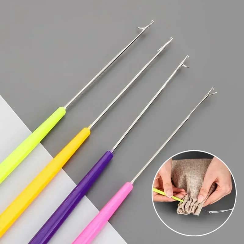 Nuovo Uncinetto con Linguetta, Strumenti per Lavorazione a Maglia e Cucito, Accessori per Riparazione Maglioni e Perline, Ago da Cucito, Uncinetti con Gambo in Plastica