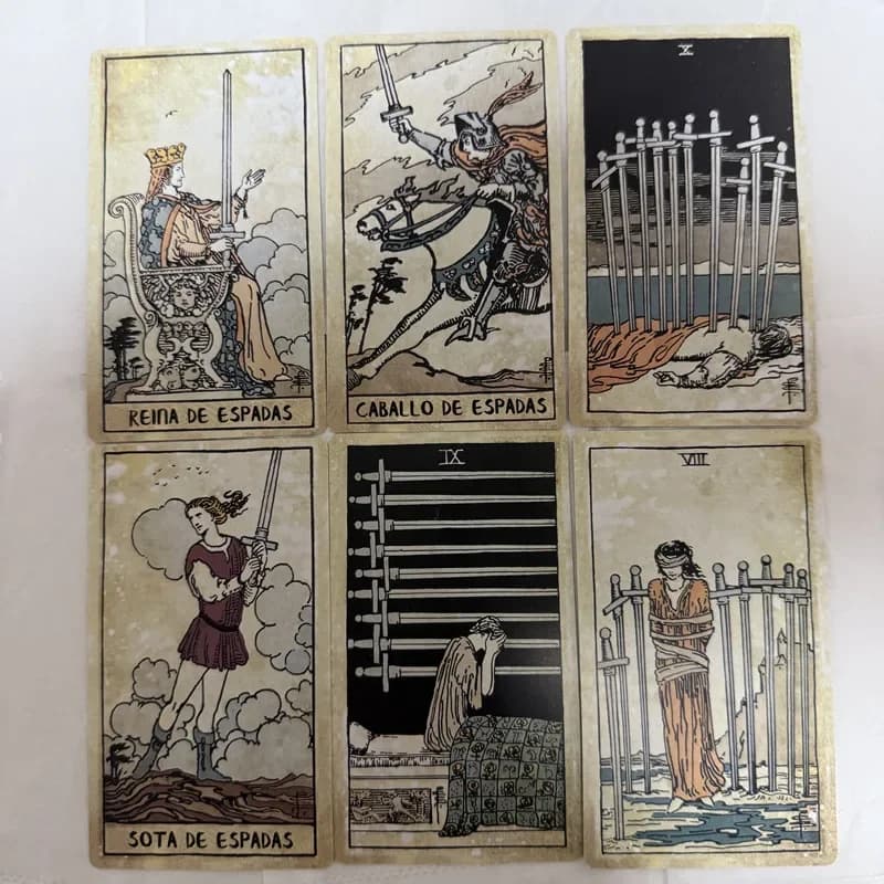 78 carte dei tarocchi vintage edizione spagnola gioco da tavolo mazzo di divinazione per principianti mazzo Oracle