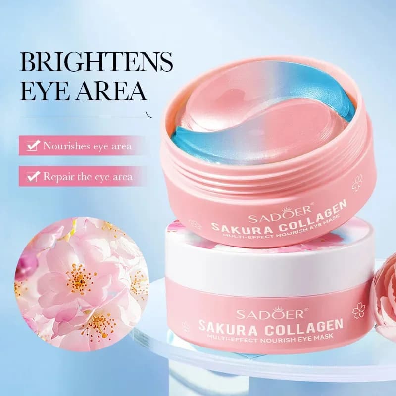 60 Pieces Mask Eyes to the Collagen of Sakura Anti Occhiaie Removal Handbags Under the Hydrating Eyes Razor Shining Patch for Eyes Skin Care