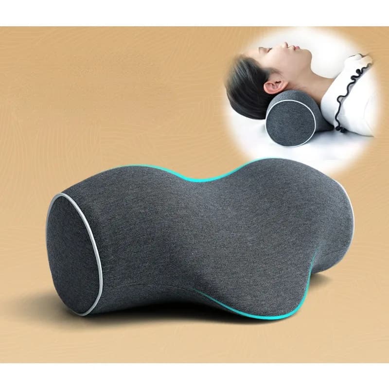 Bearing for cervical spine Bearing for anti-fog traction Cotton pillow with memory PU Nucleo Pure cotton lining Portable cervical spine cushion