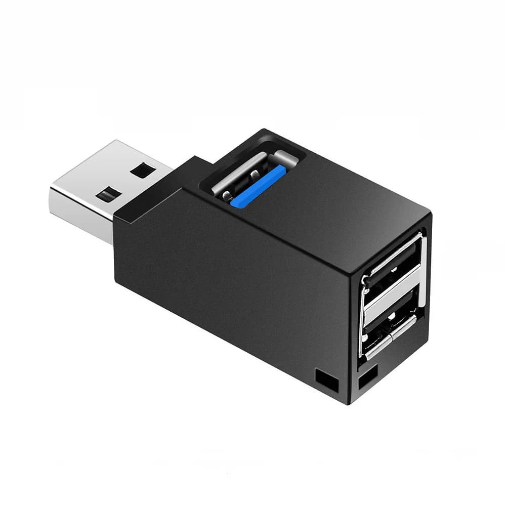 HUB USB 3.0 Extender Mini Splitter Box Adapter from 1 to 3 high speed USB 2.0 ports for laptop PC U disc card reader