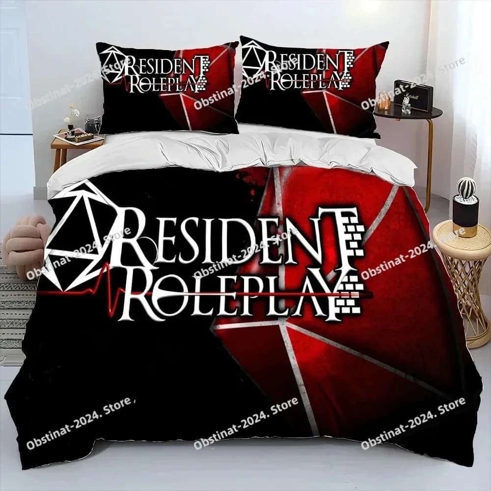 3D Corporation Set biancheria da letto con ombrellone rosso Copripiumino Completo Queen King Size Federa Letto stampato Aldult Camera da letto per bambini Singolo Twin