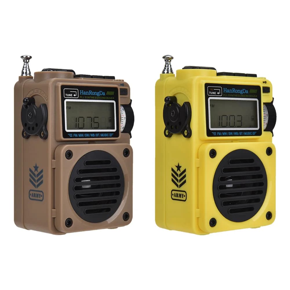 HRD-701 Altoparlante Bluetooth 5.0 con Radio a Banda Completa e Lettore Musicale TF Card