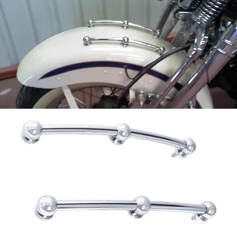 Moto Parafango Anteriore Lanza Laterale Trim Misura Per Harley Heritage Softail FLST 1986-2017 2016 2015 2014 2013 2012 2010