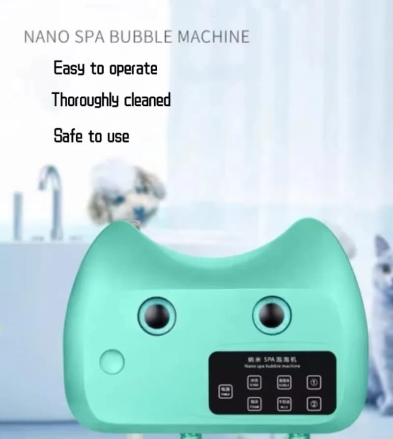 Automatic Pet Spa Bubble Machine Pet Shower Sprayer with Nano Shampoo Mixing Ultra Quiet Dog and Cat Bath Cleaning Tool