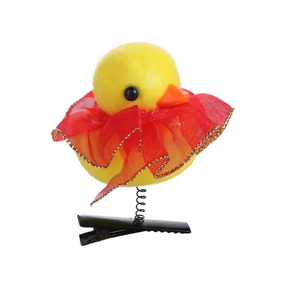 Hair Clips for Flower Shape and Duck, Hair Accessories for Plush, Cartoon Mollette for Daily Use