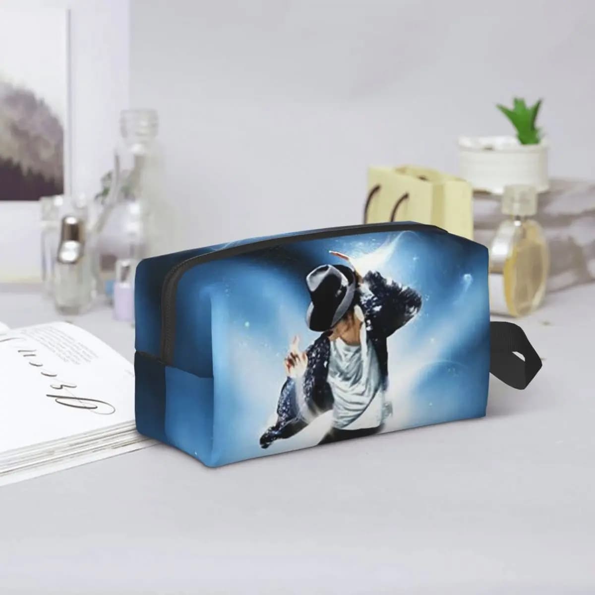 Michael Jackson Musicians Singers Dancers Pencil Case for Boy Girl Pen Box Pencil Bag Stationery Supplies Women Organizer Pouch