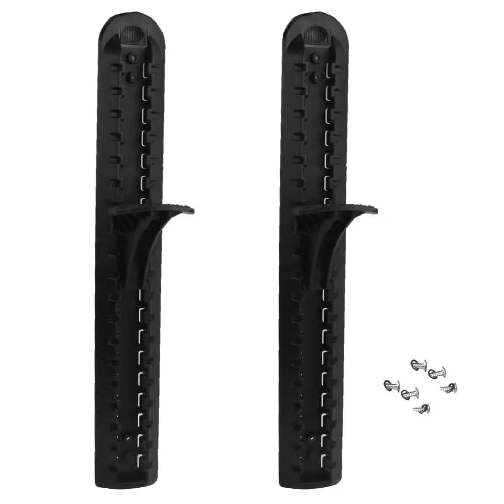 Set di Supporto per Piedi da Kayak con Pedale, Accessori in Nylon Nero per Barche a Remi