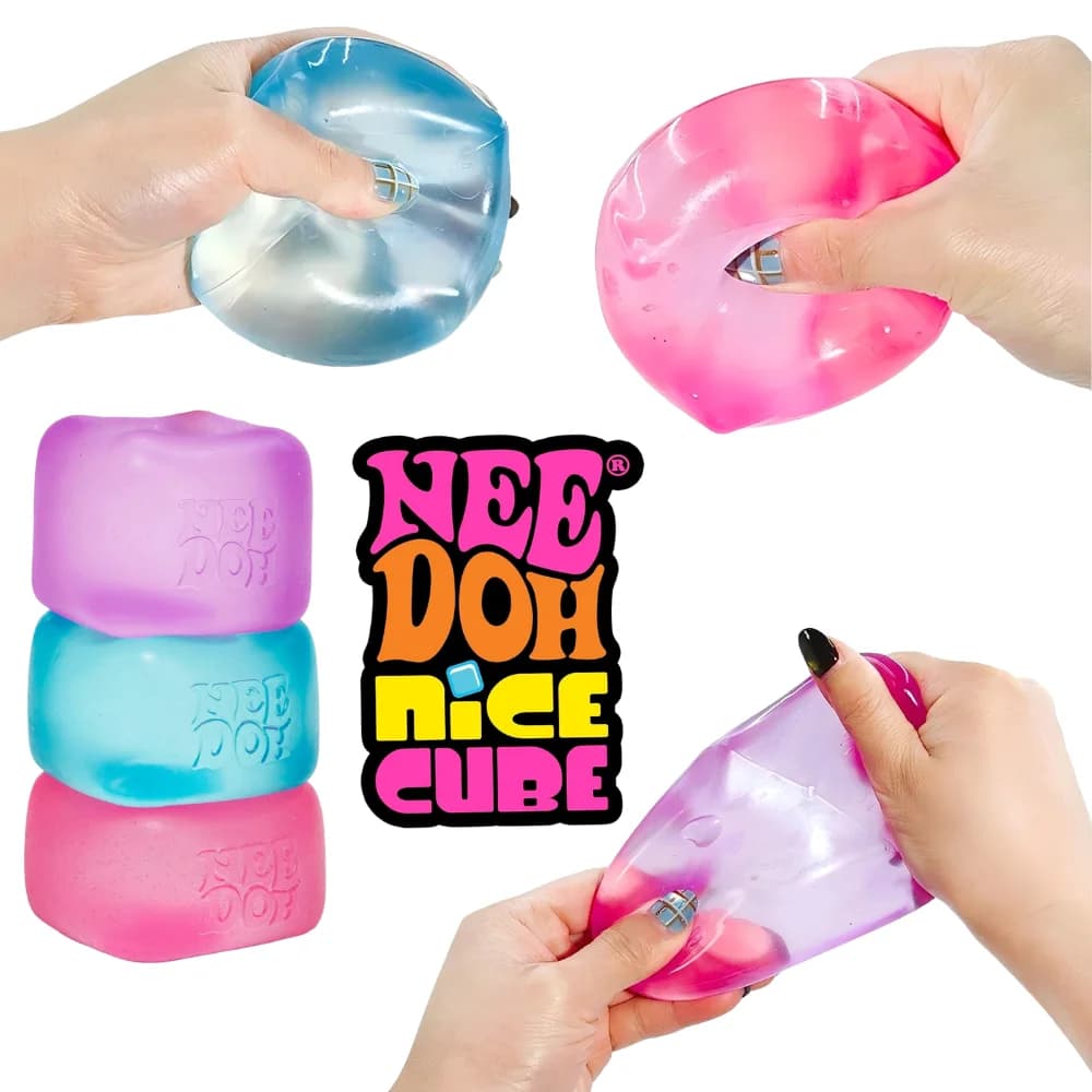 Cubo Sensoriale Antistress Needoh in Diversi Stili, Strumento per Ansia e Concentrazione, Cubo Sensoriale da Scrivania per Adulti e Bambini