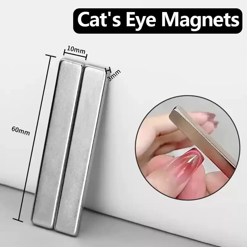 Salon Cat's Eye Gel Nail Polish 3D Double Head Magnetic Stick for Painted Nails Artistic Design Tools for nail art 60x10x3mm