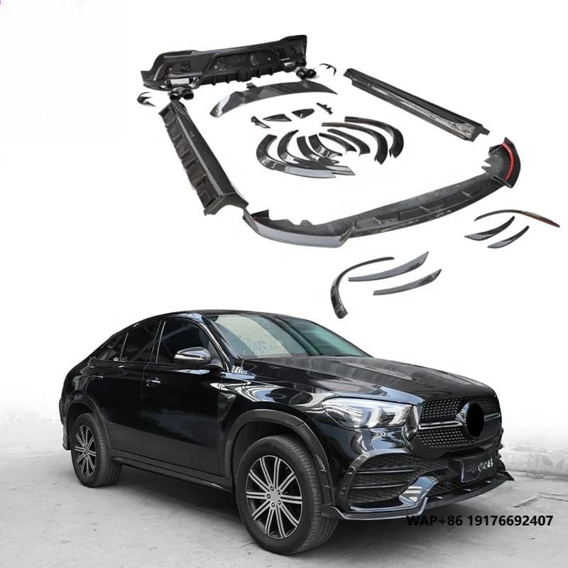 Dry Carbon Msy Style Body Kit for Mercedes Bens GLE 350 450 53 Coupe Rear Diffuser Spoiler Fender Vents Front Lip Bodykit