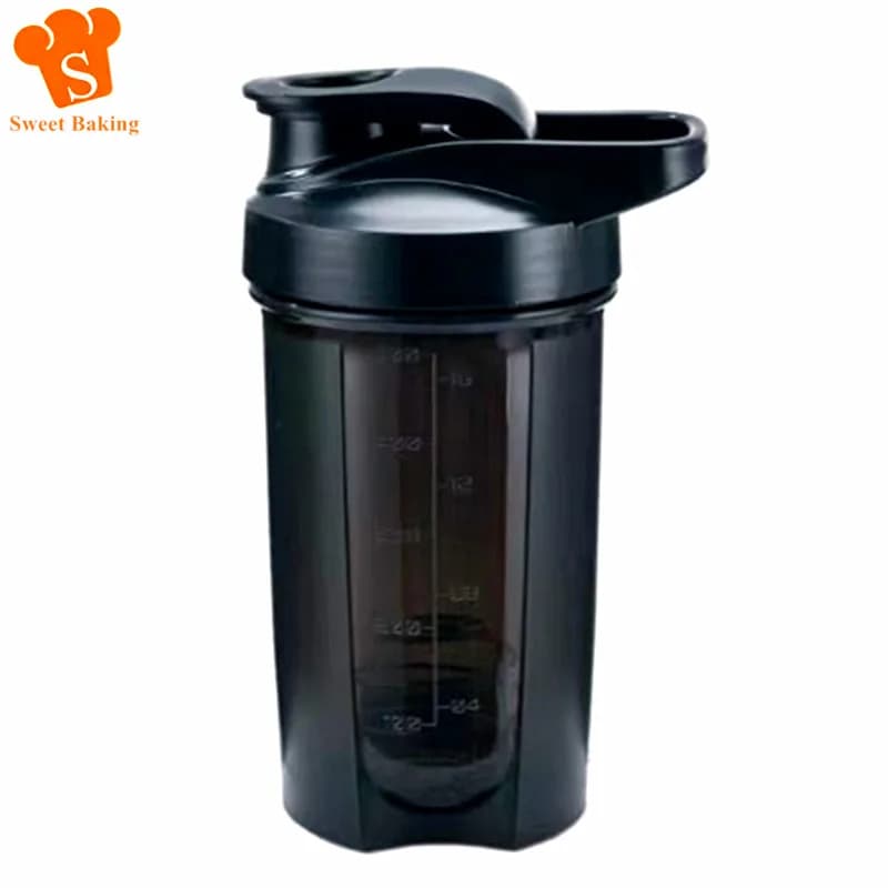 500ML Portable Sport Shaker Bottle Protein Powder Shaker Cup Leak Proof Water Bottle For Gym Fitness Training Drinking Bottle
