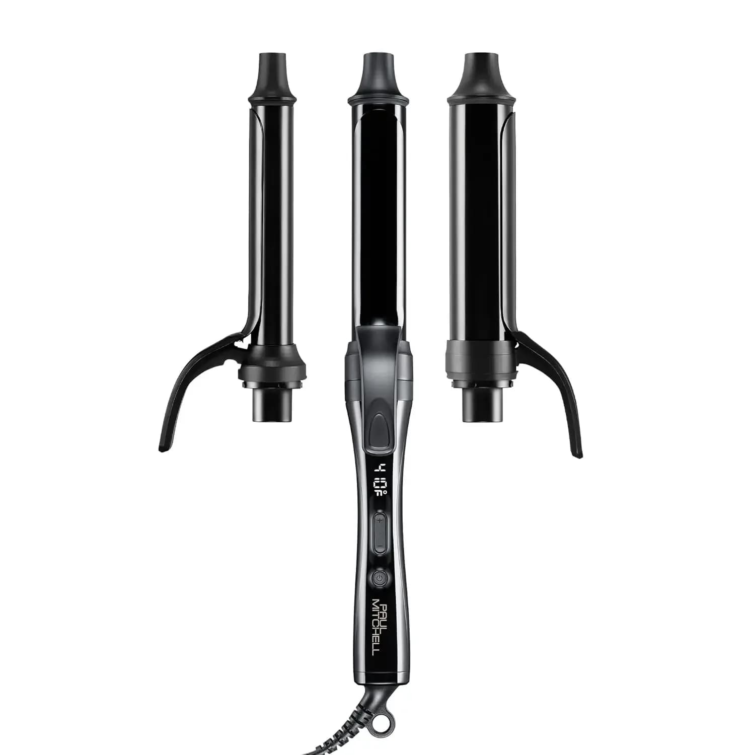 Ferro arricciacapelli intercambiabile in ceramica 3-in-1 Paul Mitchell, 3 cilindri a clip per molteplici acconciature