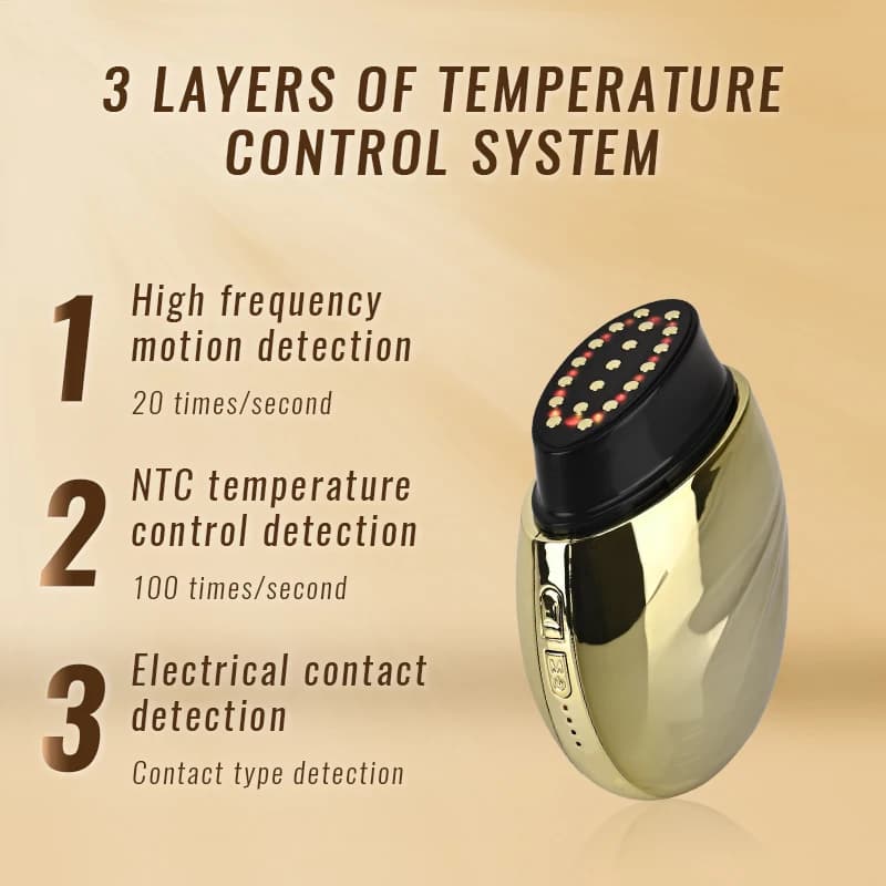 EMS Microcurrent Face Lifting Skin Tightening Massager Red Light Collagen Regeneration Anti-Aging RF Anti-Wrinkle Beauty Device