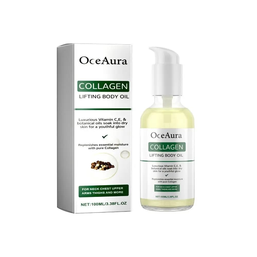 New OceAura Collagen Firming Body Oil Hydrating 100ml Body Massage Oil Dry Skin Care Moisturizing Body Oil Universal
