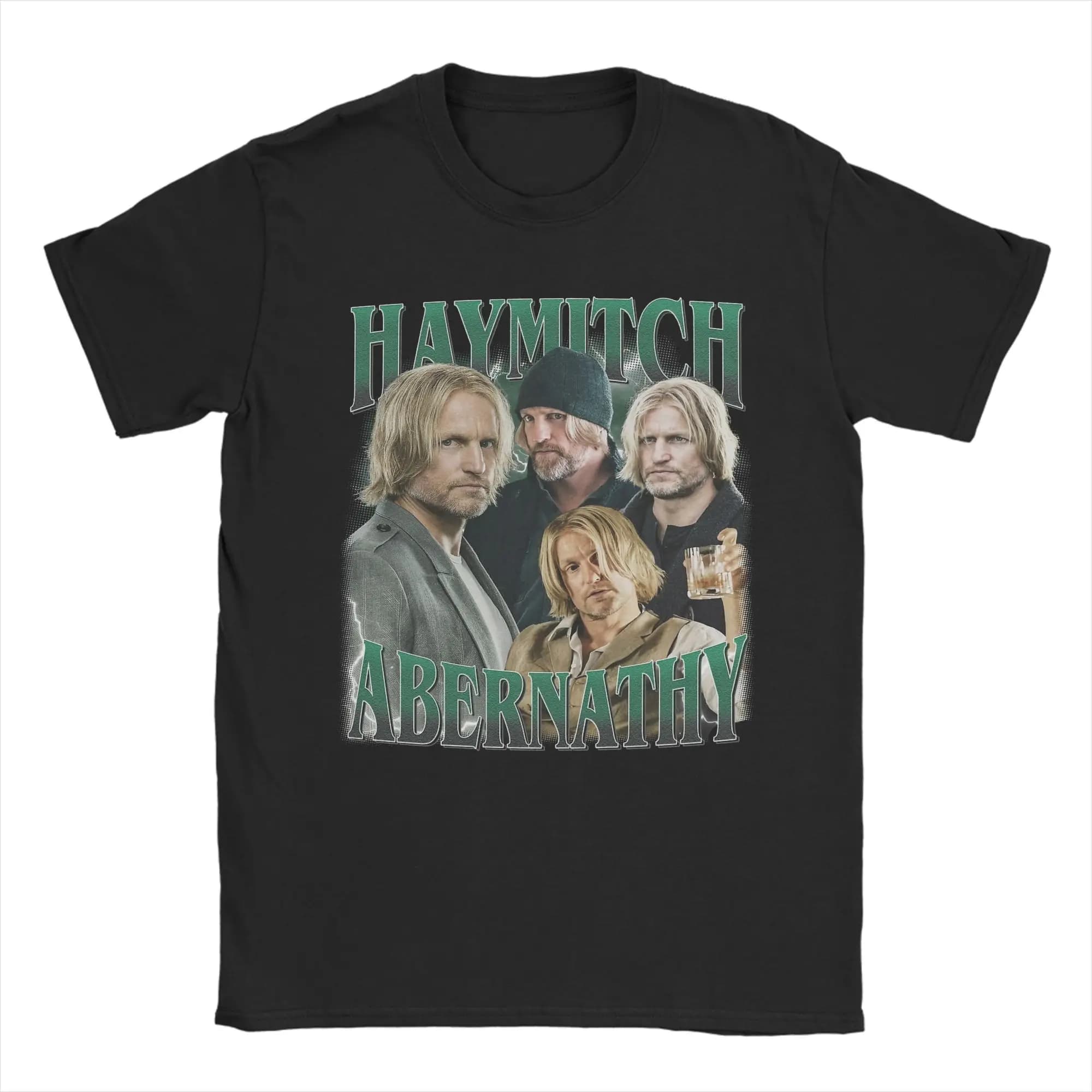 Haymitch Abernathy The Hunger Games T-shirt da uomo T-shirt in puro cotone T-shirt con colletto tondo Abbigliamento Regalo di compleanno