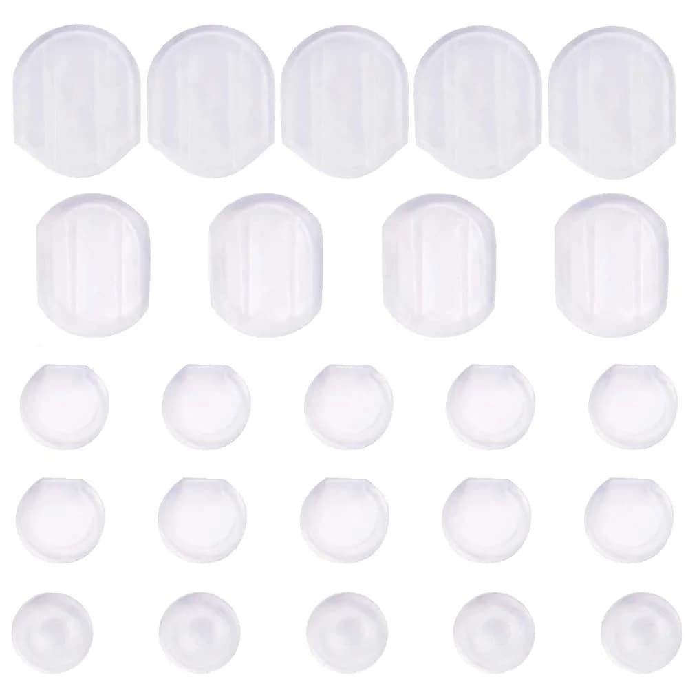 50pcs Silicone Clip orecchino Pad cuscino copertura per Comfort Clip-on orecchio gioielli che fanno forniture materiali accessori fai da te fatto a mano