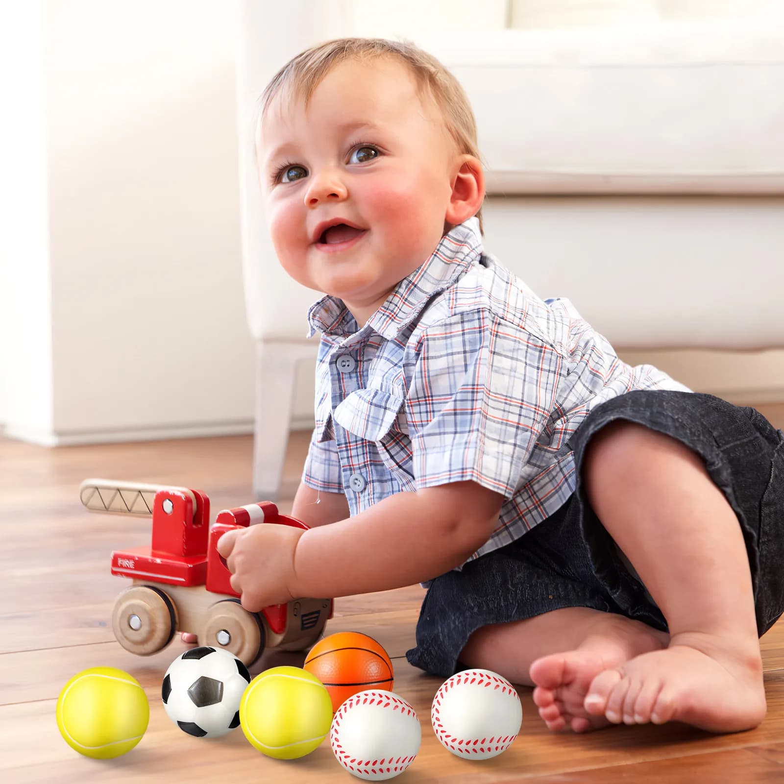 Set di 12 Palline Antistress in PU a Forma di Palloni Sportivi per Alleviare l'Ansia: Calcio, Basket, Tennis, Baseball - Ideali come Gadget per Feste