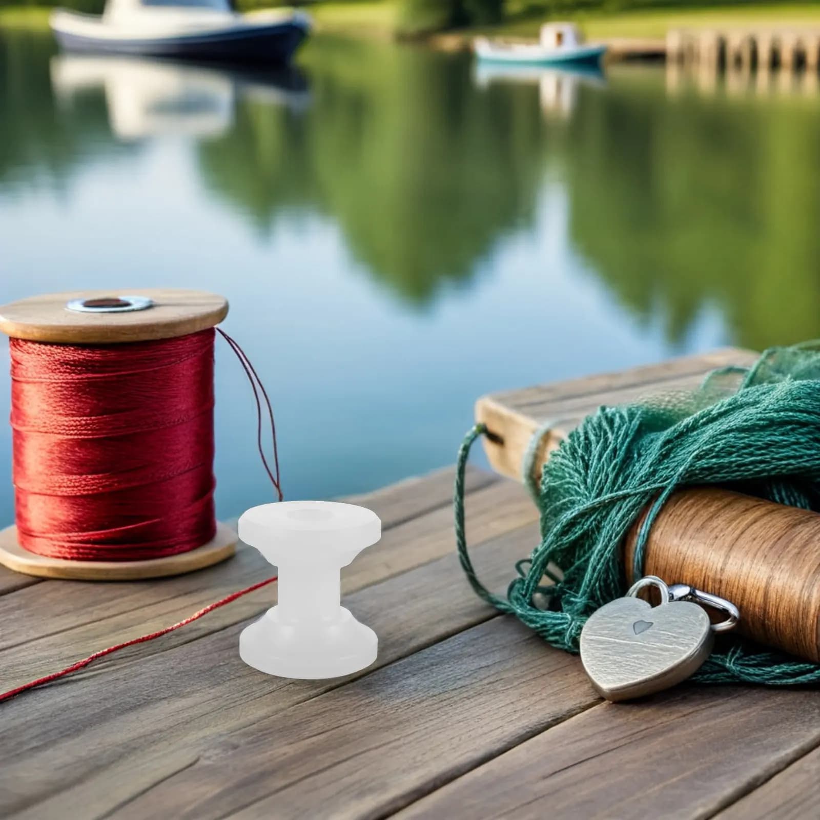 Rullo Ancoraggio Marino in Nylon Bianco Resistente, Ruota di Ricambio per Ancora, Accessori per Yacht, Kayak e Imbarcazioni