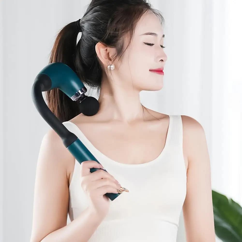 Stripper with curved hook Deep fabric massager with 4 interchangeable heads High torque motor Ergonomic handle to relieve pain A7E9