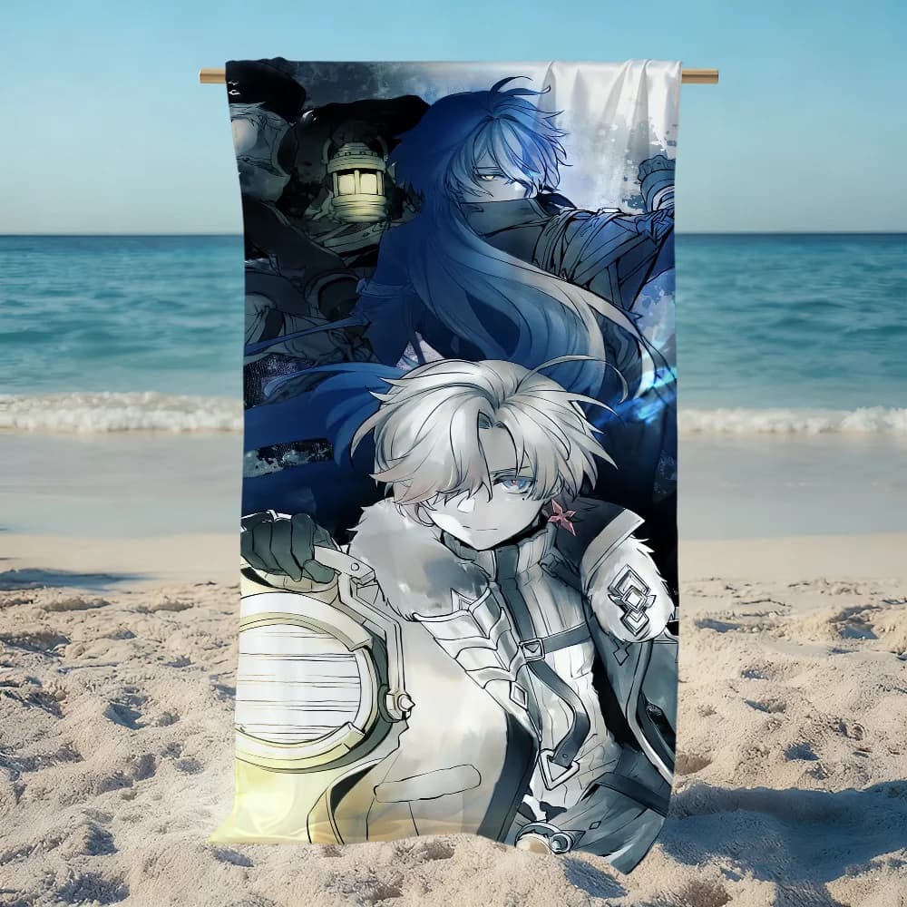 Asciugamano I-llluga Genshin Impact, asciugamano da spiaggia ad asciugatura rapida, morbido, da piscina, regalo per viaggi, palestra, doccia, campeggio, sport