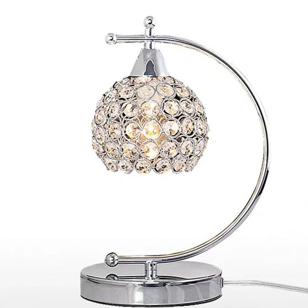 Lampada da tavolo moderna in cristallo da tavolo E27 comodino comodino luce comodino in cristallo decorazione domestica illuminazione interna lampada da notte