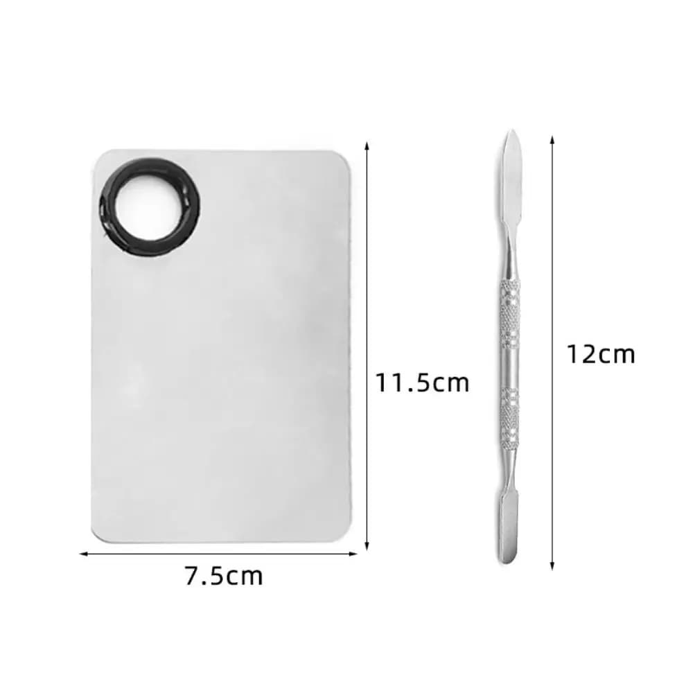 Beauty Steel Cosmetic Cupboard Tray for Stainless Steel Multifunctional Make-up Plate Tool for Mixing Umbrellas for Silver Bottom